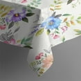 thumbnail image 3 of Watercolor Floral Flower Tablecloth,Wipeable Polyester Table Cover for Rectangle Tables,Foldable Tableclothes Fitted Tablecloths for Camping Dining Buffet Parties, 3 of 5
