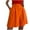 Orange, variant on YYDGH Women Business Casual Button Dress Shorts High Waist Wide Leg Pleated Shorts Summer Solid Bermuda Shorts with Pockets Purple S