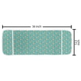 thumbnail image 2 of Floral Microwave Oven Cover, Abstract Spring Flower Watercolor Painted Splash Illustration, Water Resistant Organizer with Pockets for Kitchen, 36" x 12", Dark Seafoam Mustard, by Ambesonne, 2 of 4