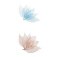 thumbnail image 1 of yuksok 100Pcs Natural Magnolia Skeleton Leaf Card Scrapbook Leaves Blue and Brown, 1 of 9