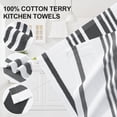 thumbnail image 2 of Simmore Kitchen Towels 18"x28"(6 Pack, Black), Large Cotton Striped Hand Towels Kitchen with Hanging Loop, Reusable Absorbent Dish Cloths for Washing Dishes, 2 of 8