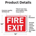 thumbnail image 2 of (2 Pack) Fire Exit Sign, 2 of 7