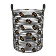 thumbnail image 1 of Balery Haloween Pumpkins Cesta de ropa redonda con asas, impermeable, independiente, para ropa, juguetes, dormitorio y familia-Small, 1 of 6