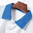 thumbnail image 5 of Fnnxeal Mens Polo Shirts Short Sleeve Collared Graphic Golf Summer Casual Polo Blue Shirts for Men Size L, 5 of 6