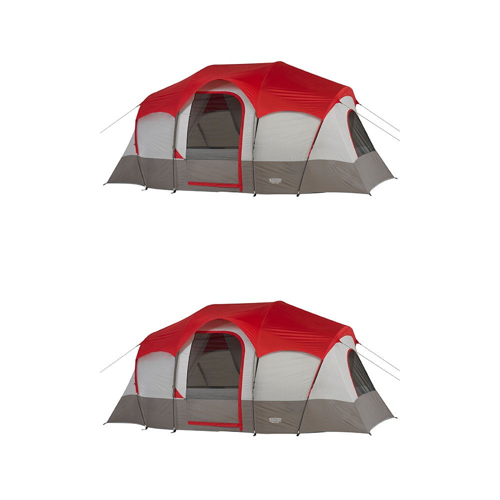 Wenzel 14 X9 Blue Ridge 7 Person Family Tent With 2 Separate Rooms 2 Pack