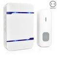 thumbnail image 1 of CAROOTU 300M 5 Volume Wireless Doorbell Transmitter+Receiver Home Door Bell Set with 55 Ringtones, 1 of 7
