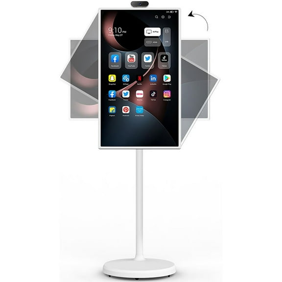 Cozyla 32" 16:9 4K Ultra HD Portable Smart Tablet TV, White