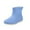 Sky Blue, variant on Dasayo Ankle Booties for Women Waterproof Rain Beige Flat Heel Slip on Fall Booties Womans Shoes 35