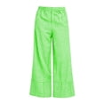 thumbnail image 7 of Wovilon Women's Wide Leg Pants, Casual Summer Gingham Plaid Trousers with Pockets, High Waisted Loose Fit Long Bottoms, Lightweight Vacation Travel Everyday Wear, 7 of 7