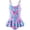 Purple, variant on Girls One Piece Swimsuit Toddler Bathing Suit with Mermaid Scales Printed, Toddler Swimsuit Girl for Adjustable Age 4-5 Years