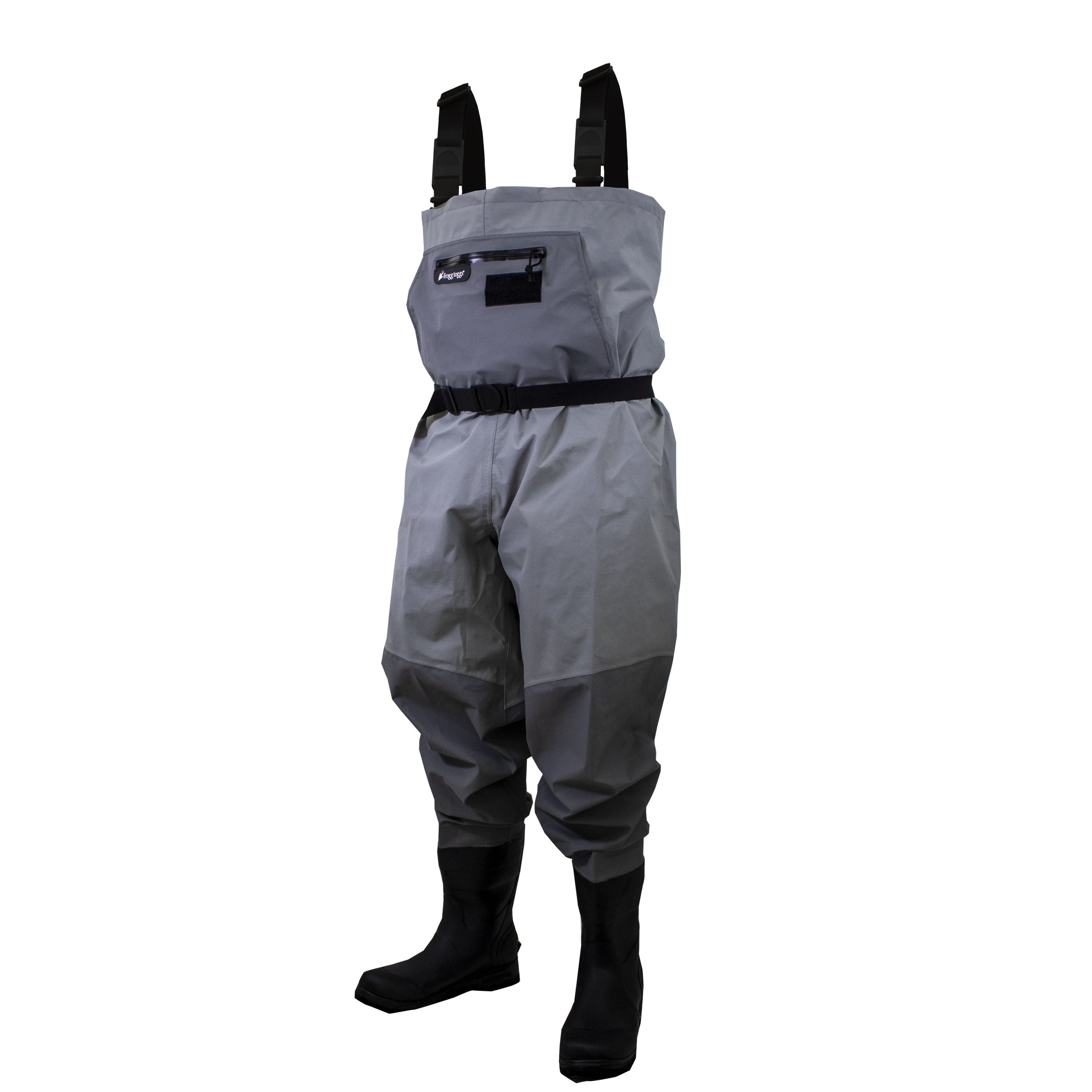 Men's Hellbender PRO Bootfoot Lug Sole Chest Wader Gray Size 13