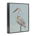 thumbnail image 2 of Stupell Industries Tropical Coastal Heron Muted Blue Black Framed Giclee Art, 11 x 14, by Julie DeRice, 2 of 8