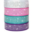 thumbnail image 5 of 1Pack Rhinestones Dog Collars-2" Wide Crystal Diamonds Studded PU Leather 5 Rows Sparkly Crystal Studded Collar for Medium and Large Dog, 5 of 6