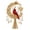 Cardinal, variant on Vintage Filigree Metal Christmas Tree Topper with Crescent Moon, Hanging Prisms, Star Charms and Heart Plaque for Holiday Mantel and Shelf Decor (Polar Bear Family-20cm)