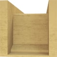 thumbnail image 4 of 11"W x 22"D x 11"H Wide Sheridan Rough Cedar Woodgrain TimberThane Corbel, Primed Tan, 4 of 6
