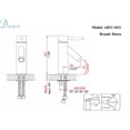 thumbnail image 3 of Brushed Nickel Dawn AB33 1031BN Brass Single-Lever Lavatory Faucet, 3 of 3