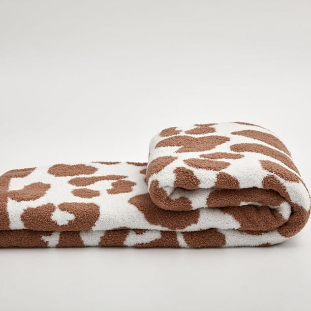 Manta con estampado de leopardo