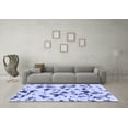 thumbnail image 3 of Ahgly Company Indoor Rectangle Abstract Blue Modern Area Rugs, 5' x 8', 3 of 4