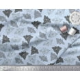 thumbnail image 3 of Soimoi Blue Cotton Cambric Fabric Lily Floral Decor Fabric Printed Yard 42 Inch Wide, 3 of 3