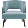 thumbnail image 4 of Modway Traipse Button Tufted Open Back Performance Velvet Armchair EEI-3579-LBU, 4 of 7