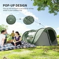 thumbnail image 4 of Outsunny 4 Person Camping Tent Automatic Pop Up Tent with Carry Bag Doors, 4 of 10