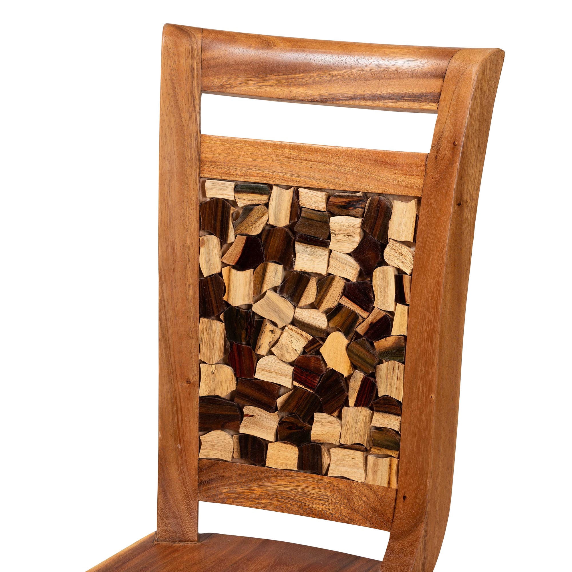 bali & pari Luan Boho Dining Chair, Natural Brown