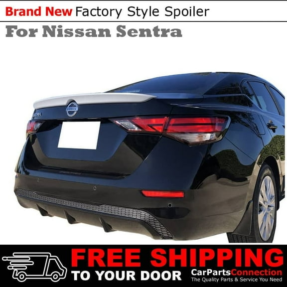 Trunk Spoiler Compatible With 2020 2021 2022 2023 Nissan Sentra Sedan Factory Style Flush Mount Painted Color K23 Brilliant Silver