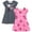 Pink / heather gray, variant on Marvel Spider-Man Spider-Gwen Ghost Spider 2 Pack Skater Dresses Toddler to Big Kid