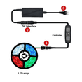 thumbnail image 4 of Controlador LED WS2812B, Control de Música con Aplicación Bluetooth para Tiras de Luces LED SK6812 WS2811 WS2812, CC de 12 V A 24 V, 4 of 5