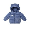 thumbnail image 2 of Esaierr Boys Girls Winter Coats down Outerwear for Kids Toddler 9M-5Y Cute Warm Cotton Coats down Baby Lightweight Winter down Jacket with Hoodie, 2 of 6