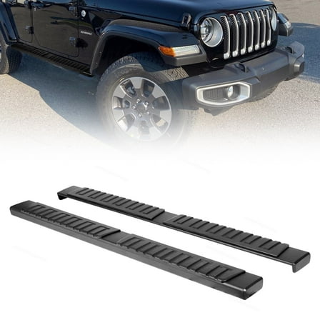 Pair Running Boards Step Bars Fits Jeep Wrangler JL 2018-2023 6.5"