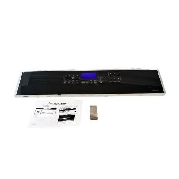 WHIRLPOOL W10678665 RANGE OVEN CONTROL OVERLAY KIT (BLACK) - OEM PART