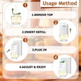 thumbnail image 4 of Plug-in Air Refills Freshener Refills, 12 Count, Cherry Blossom Raspberry Silver Fir Coconut Scents, Spring Summer Home Fragrance for Living Room Bedroom Bathroom, Compatible with Air Wick Glade, 4 of 7