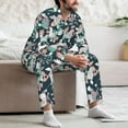thumbnail image 7 of Salouo Cute Poodle Dog Print Button-Front Long Sleeve Pajama Set for Men, Soft 2Pjs Men's Long Sleeve Sleepwear-X-Large, 7 of 7
