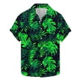 thumbnail image 7 of Yteetum Hawaiian Shirt for Men Short Sleeve T Shirts Floral Print Hawaiian Casual Button Down Short Sleeve Lapel Beach Summer T-Shirts, 7 of 7