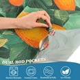 thumbnail image 5 of Yayeee Kitchen Curtains Tier Set of 2 Light Filtering 57"x24" Over Sink Window Panels, Orange Tree Pattern, 5 of 7