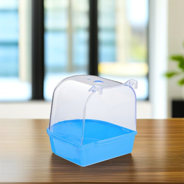 FUTUREORYY Para Pájaros De Plástico Azul Ecológico Con Cubierta Para Jaula De Loros