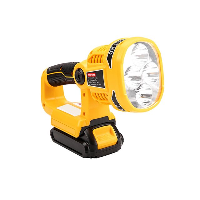 Linterna De Proyector De Batería De Iones De Litio Max Con Luz De Trabajo Led Con Puerto Usb Y Cabezal Giratorio Minnieouse HA014439-00