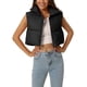 thumbnail image 1 of Chaleco acolchado ligero de mujer INSPIRE CHIC con cuello alto y cremallera, chaleco corto, talla XL, color negro, 1 of 6