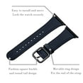 thumbnail image 2 of WFEAGL Genuine Leather iwatch Band for iWatch Series 38mm 40mm 41mm Dark Blue/Black, 2 of 10