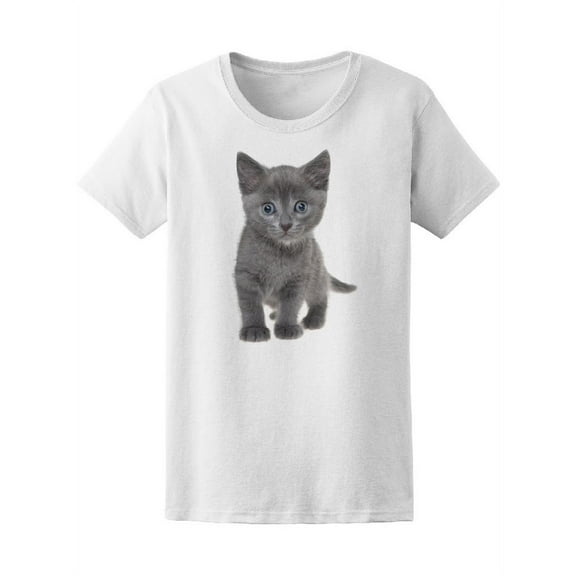 Small Kitten Playing Tee Women's -Image by Shutterstock