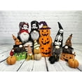 thumbnail image 5 of Admired by Nature 20" Sitting Halloween Gnome Reversible Sequin Color Black/Gold20"-Black, 5 of 7