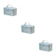 thumbnail image 4 of Ounissouiy Bolsa de cosméticos Almacenamiento de artículos de tocador Gran capacidad Bolsa de multifunción Organizador Bolso Maleta azul claro 3piezas, 4 of 6