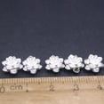 thumbnail image 3 of K-KED 10PCS Pure 999 Fine Silver Bead Women Lucky Carved Lotus Flower Small Pendant, 3 of 3