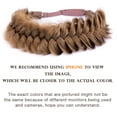 thumbnail image 2 of DIGUAN Messy Wide 2 Strands Synthetic Hair Braided Headband Classic Chunky Plaited Braids Elastic Stretch Hairpiece (Medium Brown), 2 of 4