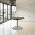 thumbnail image 2 of Hampden Furnishings Bennet Collection Steel Frame 36" Round Top, Round Base, 30" Height, Cafe Table Grey Frame/Mahogany Top, 2 of 5