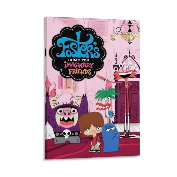 La Casa de los Amigos Imaginarios de Foster Cuadro decorativo colgante - Arte de pared - Póster enmarcado - Decoración de pared - Regalos para familia, amigos y aficionados 20*30 cm