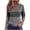 Black, variant on Cilsoka 3/4 Sleeve Shirts for Women Fall Striped Crew Neck Business Casual Tops Loose Three Quarter Length Work Blouses