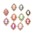 thumbnail image 3 of 2x10 Uds. Colgante De Botones De Diamantes De Imitación Ostentosos, Decoración De Aleación Para Coser Zapatos DIY, 3 of 10