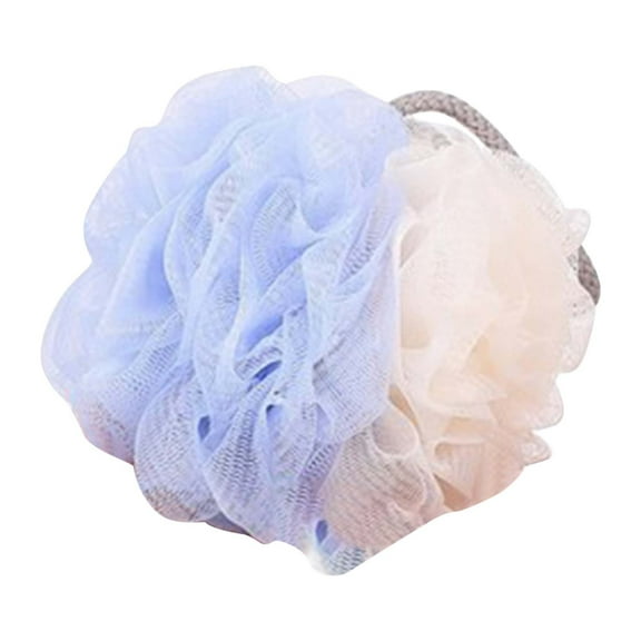 Exfoliating Loofah Bath Shower Sponge | Soft PE Mesh Pouf with Lanyard | 22x18x7cm | Gentle Skin Cleansing | 1-Pack